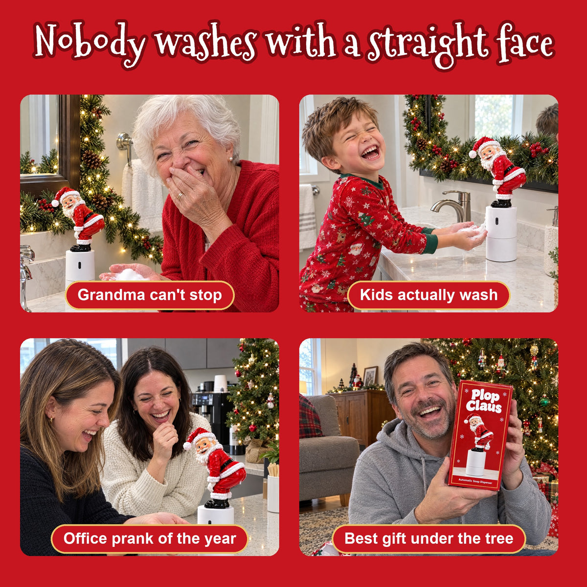 Plop Claus Automatic Soap Dispenser