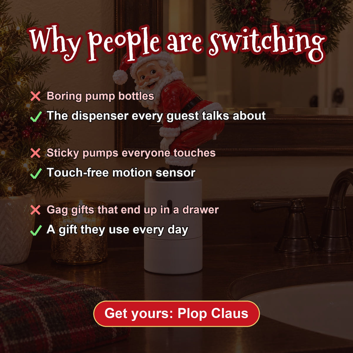 Plop Claus Automatic Soap Dispenser